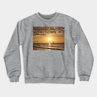 Dad jokes on the beach Crewneck Sweatshirt